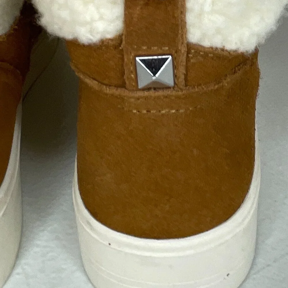 Marc Fisher Darlen Leather Platform Ankle Boots Size 8
